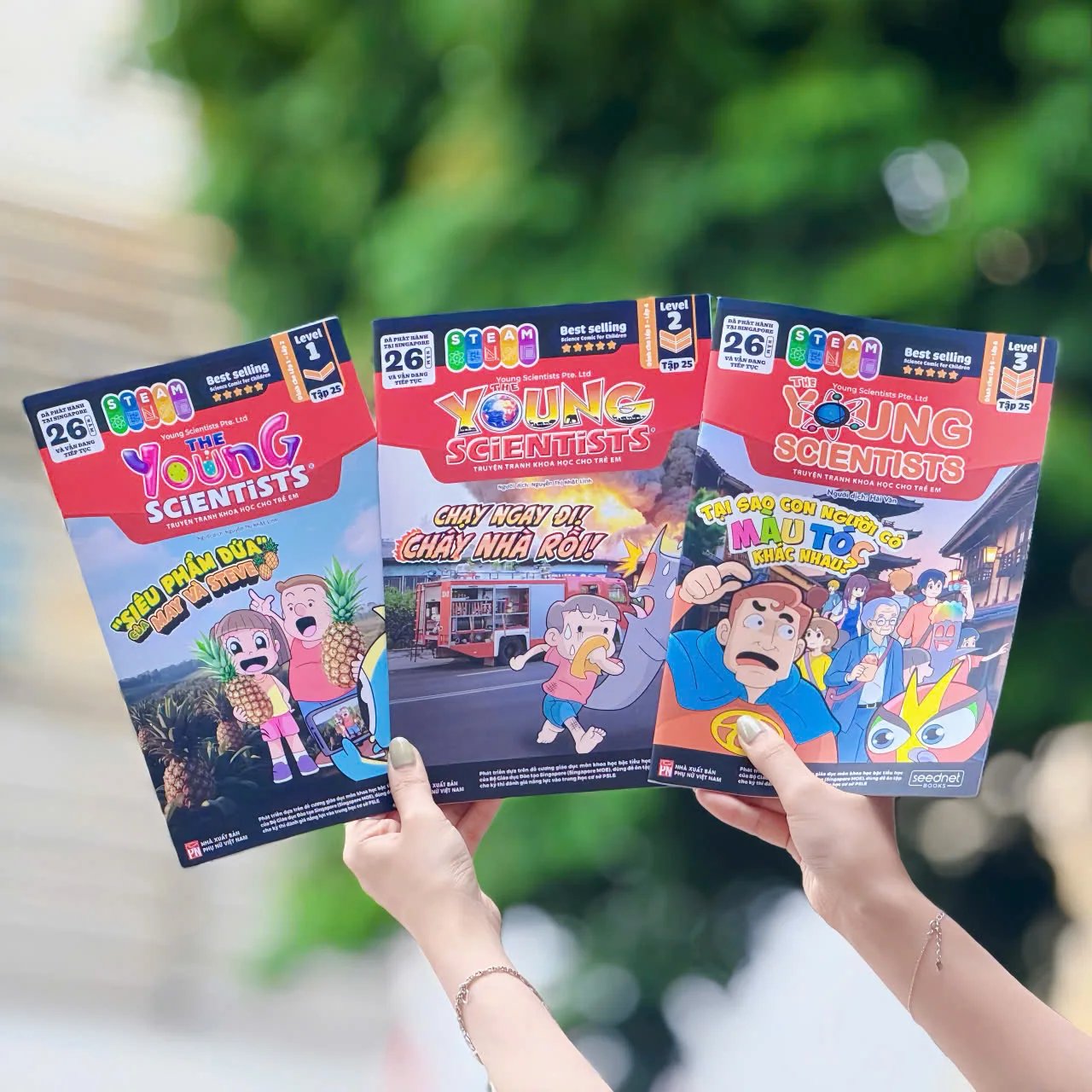 Tạp chí Nhà Khoa Học Trẻ tập 25, ba Level, chụp thực tế