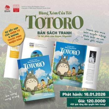 Bản sách tranh Hàng xóm của tôi TOTORO