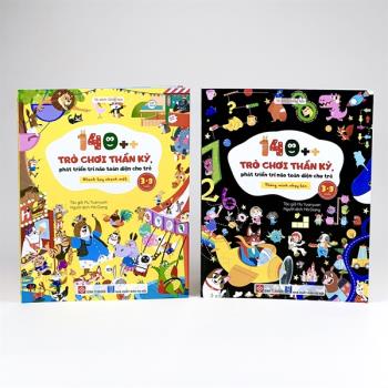 Bộ sách 140++ trò chơi thần kỳ, phát triển trí não toàn diện cho trẻ 3-9 tuổi (Đinh Tị)