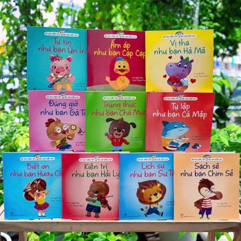 Bộ sách Bé học điều tốt - Bé làm điều hay (10 cuốn - NXB Trẻ)