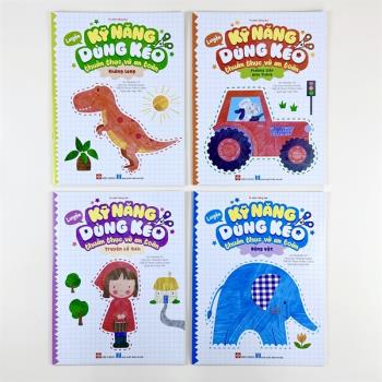 Bộ sách Luyện kỹ năng dùng kéo thuần thục và an toàn (4 cuốn - Đinh Tị)
