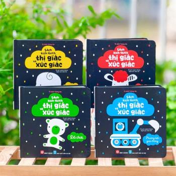 Bộ sách Sách kích thị giác và xúc giác (4 cuốn - Đinh Tị)