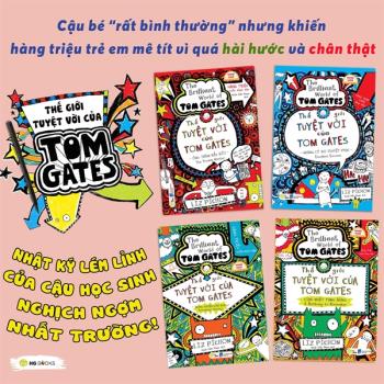 Bộ sách Thế giới tuyệt vời của Tom Gates - Song ngữ (4 cuốn - HGBooks)