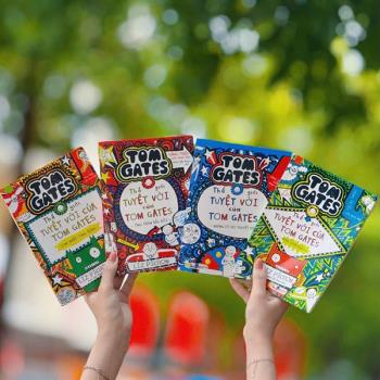 Bộ sách Thế giới tuyệt vời của Tom Gates - Tiếng Việt (4 cuốn - HGBooks)