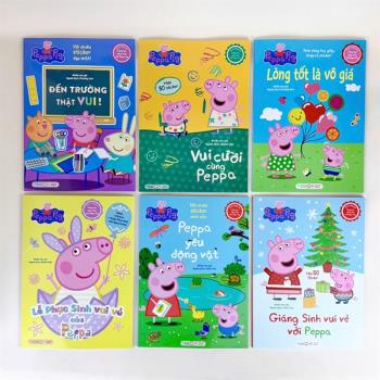 Bộ sách tương tác - Cùng học cùng chơi với Peppa Pig (6 cuốn - Tân Việt)