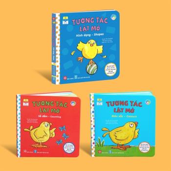 Bộ Sách tương tác lật mở: Hình dạng, Số đếm, Màu sắc