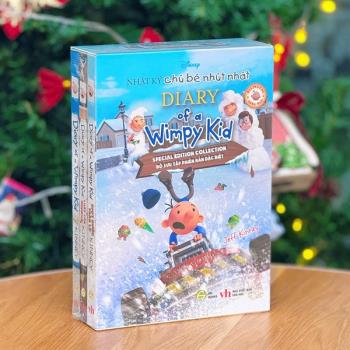 Boxset Nhật Ký Chú Bé Nhút Nhát Bản Giới Hạn Bìa Disney - Song Ngữ Việt-Anh (Tập 1,2,3)