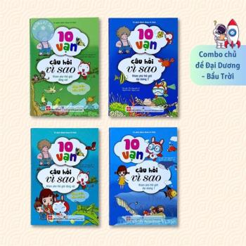 Combo 1 - 10 vạn câu hỏi vì sao - Trên trời - Dưới biển 4T (Có bìa áo)