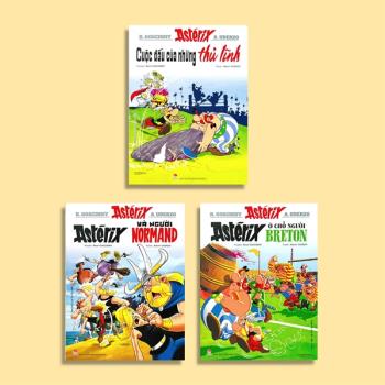 Combo 3 cuốn Asterix - Cuộc đấu của những thủ lĩnh, Asterix và người Normand và Asterix ở chỗ người Breton