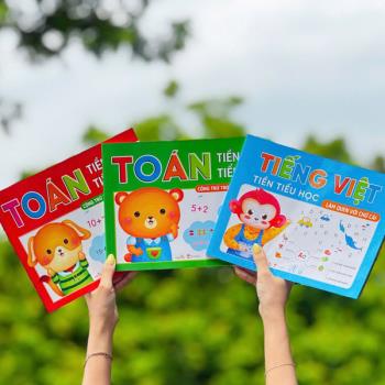 Combo Toán Tiền Tiểu Học + Tiếng Việt Tiền Tiểu Học (3 Cuốn)