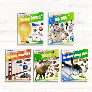 Bộ sách DK FINDOUT: Năng Lượng, Rô bốt, Kỹ Thuật Công Nghệ, Rừng, Du Hành Không Gian